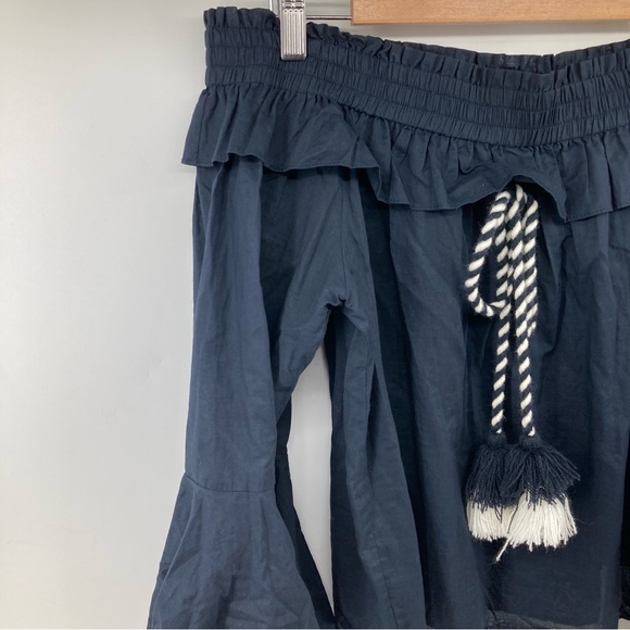 Misa LA Navy Loris Off-the-shoulder Top - Picture 3 of 10